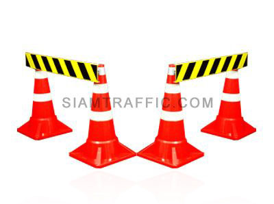 Aluminum barrier used with Traffic Cones