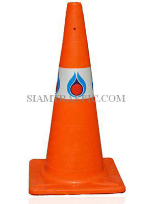 Traffic Cone MM plastic attached with PTT logo