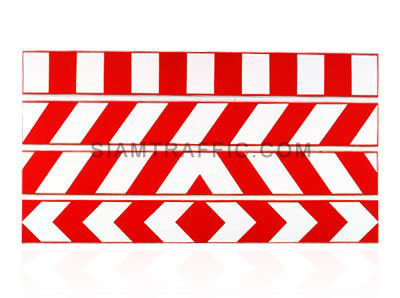 White red aluminum barrier