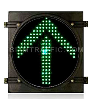 โคมไฟสัญญาณจราจรชนิดหลอด LED รูปลูกศรตรงไป