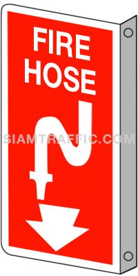 Fire Equipment Sign : Safety Sign F 18 size 20 x 40 cm. Fire hose