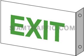 Fire Exit Sign SA 45 size 20 x 30 cm. Exit