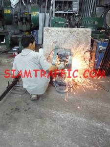Manufacture of traffic barrier 