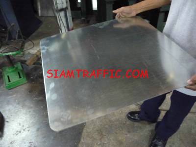 Zinc sheet for traffic or safety signs