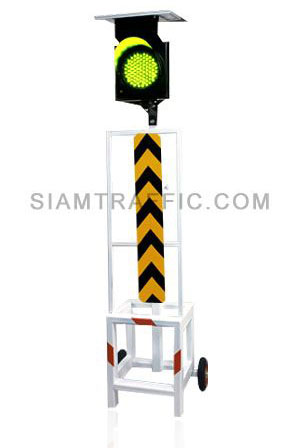 Traffic Flashing Light with Sign