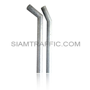 Steel barrier : Post of 30 and 60 degree on the top