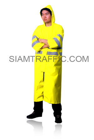 STF Plastic Raincoat Type A : Gown (from head to ankle) : light green