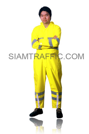 STF Raincoat Type B : Jump Suit : light green