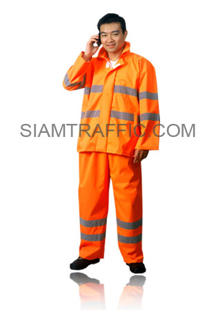 STF Raincoat Type C : Suit and Pant : orange