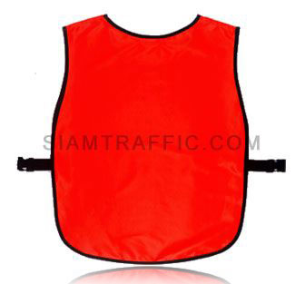 Reflective safety vest : Full collor-less cover with side opening (SWD), using snap locks or sliding belt. Free size.
