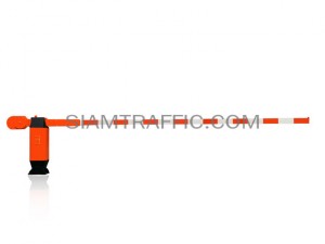 Manual traffic barrier red-white