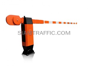 Manual boom barrier