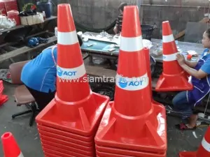 AOT Phuket traffic cone and euro tape