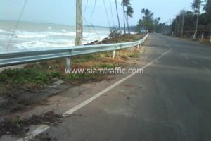 guardrail งานเหมาทำการติดตั้ง w-beam guardrail จังหวัดชุมพร