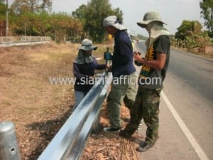 Guard rail at Kalasin Highway