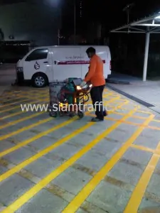 Line marking National Blood Center Thai Red Cross