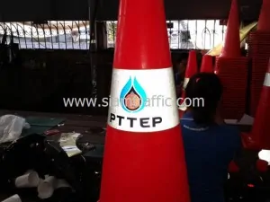 Orange cones PTT Exploration and Production Public Company Limited