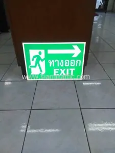 Photoluminescent exit sign