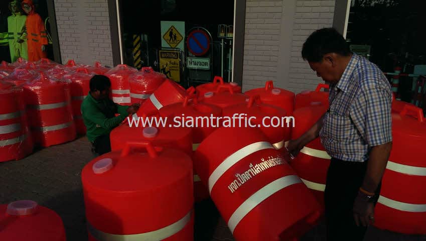 Plastic barrier Pattani Sahaphan Construction Ltd.,Part.