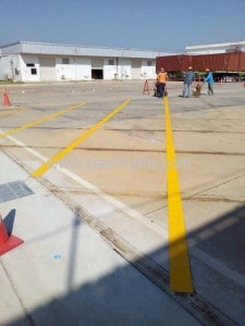 Road line marking Canon Prachinburi 304 Industrial Estate 