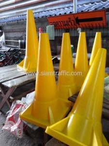 Yellow traffic cone