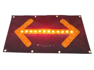 [:th]ป้ายไฟวิ่งลูกศรมีแม่เหล็กด้านหลัง[:en]led traffic arrow sign[:]