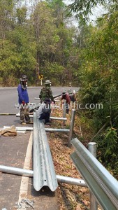 Road safety guardrail Nan Highway District 1