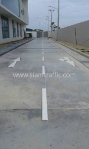 Road line marking services at Chin Seng Huat Auto Parts Prakasa Road