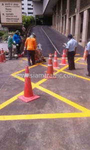Road marking service at Shangri La Hotel Bangkok