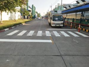 Reflective road marking and Traffic equipment at Siam GS Battery