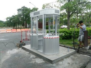 Guard house at Flower Festival Chiang Mai Province