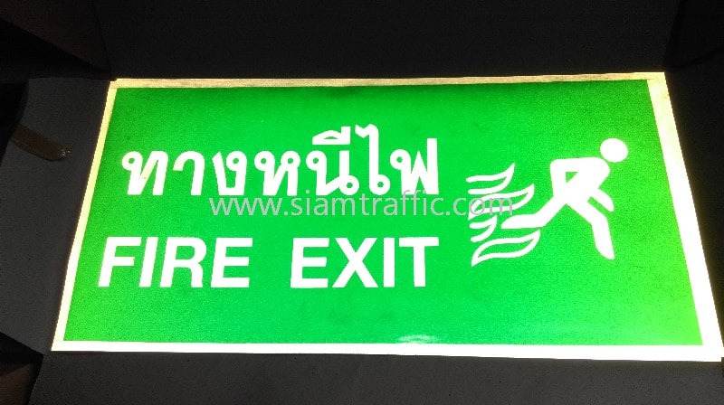 Fire exit signs and safety signs