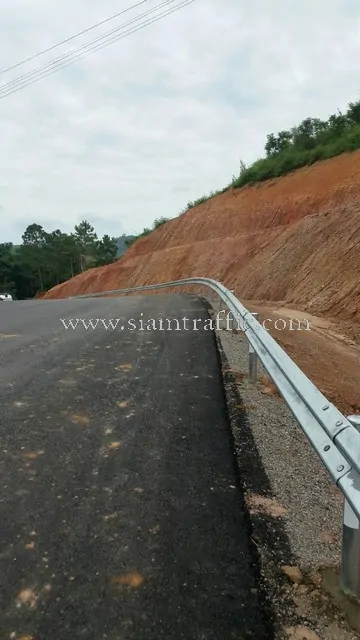 Galvanized guard rail Lomsak Road Construction Center