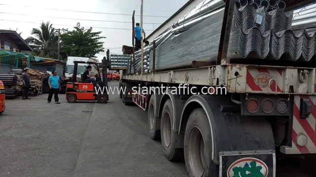 Guardrail for Road Rayong Highway District Highway 36 km.43 Rayong Province