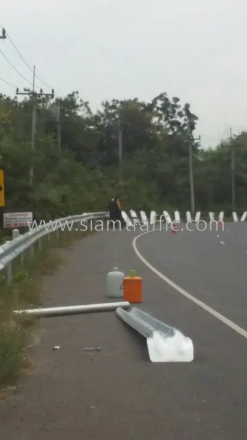 Guardrail Nongkathing to Lamplaimat Buriram Highway