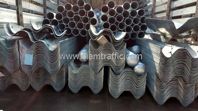 Highway safety barrier guardrail export to Cambodia