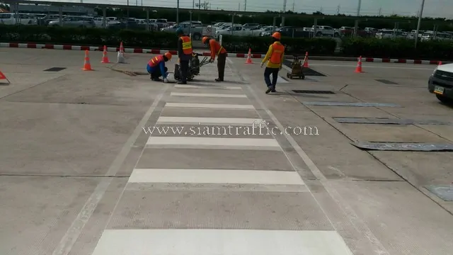 Line road marking service Toyota Motor Thailand Ban Pho Plant