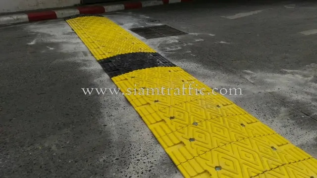 Plastic speed bumps Bangkok Christian Hospital