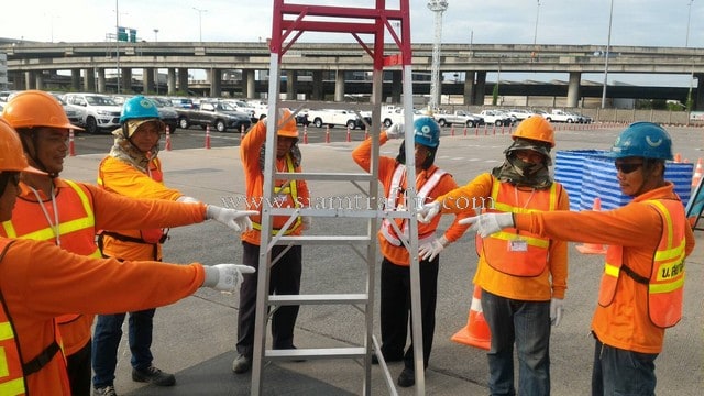 Safety sign and traffic equipment at Toyota Motor Thailand VL Department