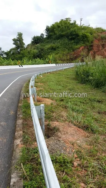 Steel guardrails Highway No.1081 Donmoon - Lak Lai Nan Province