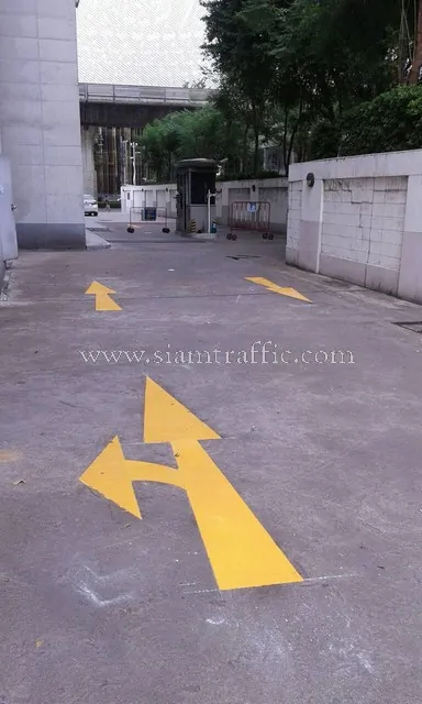 Thermoplastic road marking services Tonson Tower