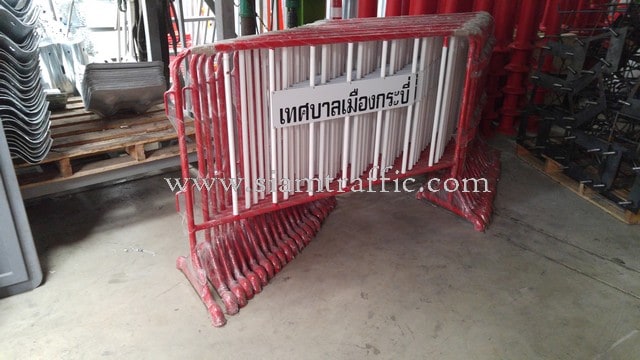 Traffic barricades and traffic cones Krabi city