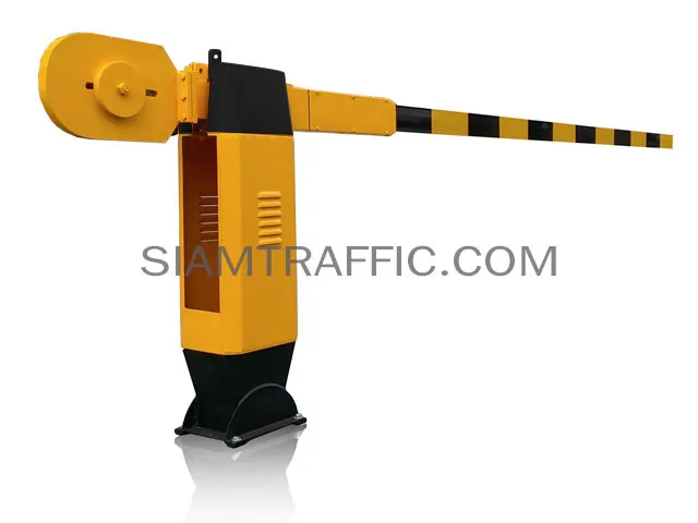 Manual traffic barrier  black-yellow
