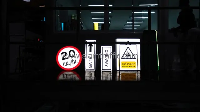 Thai Kajima traffic signs and safety signs