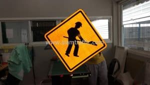 Construction signs SCG 1995