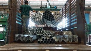 ราวเหล็กลูกฟูก ส่งไปอำเภอบางสะพานน้อย จังหวัดประจวบคีรีขันธ์