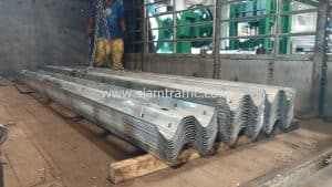 Highway guardrail at Nakhon Si Thammarat Province