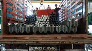 Highway guardrail at Phuket Rural Road 