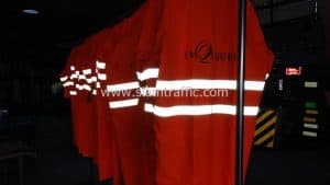 Emquartier reflective raincoat