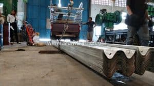 Road safety guardrails at Amphoe Damnoen Saduak, Ratchaburi Province